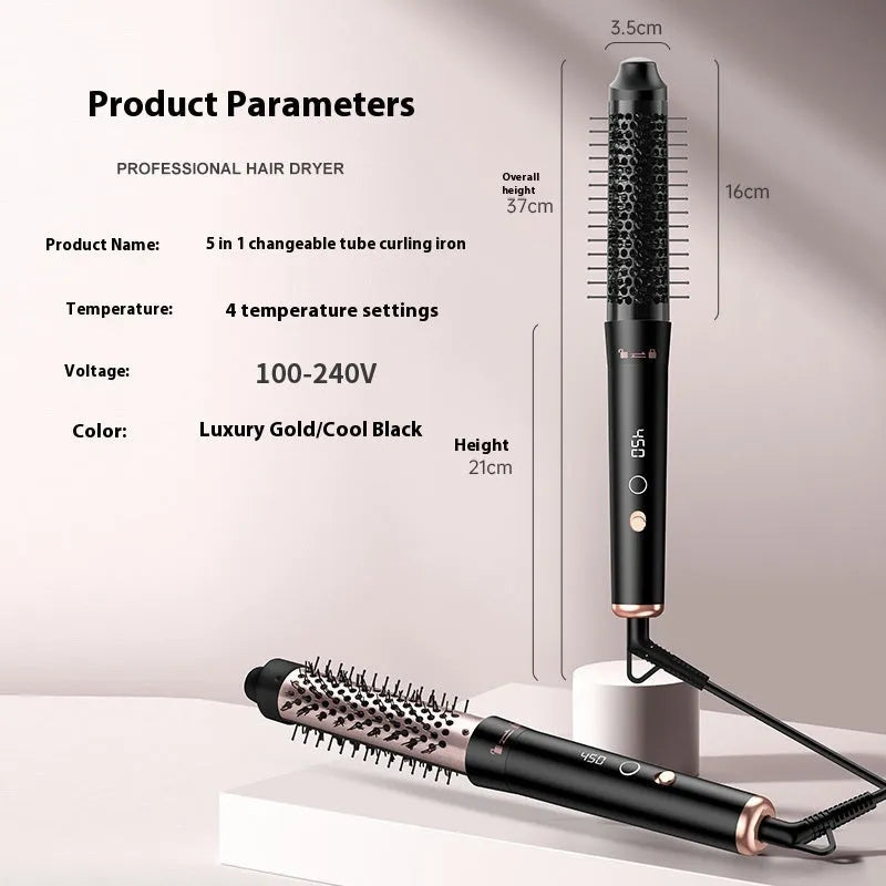 Automatic large wave hair curler in rose gold or black with 1000W power and headbands