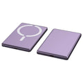 Ultra-thin dark grey magnetic power bank showing 9mm slim profile and compact size