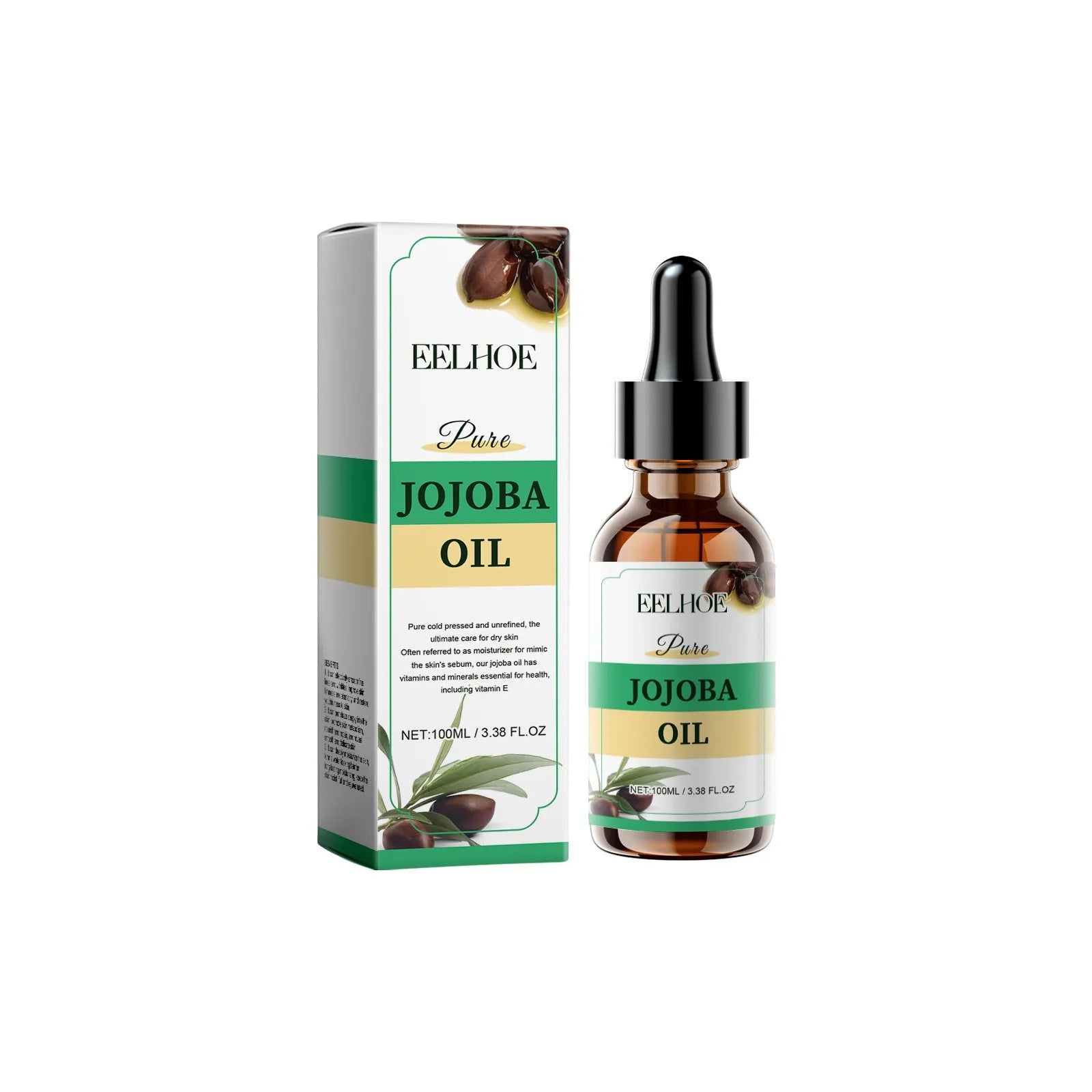 100ml organic jojoba oil bottle for facial moisturising and hydrating skin care