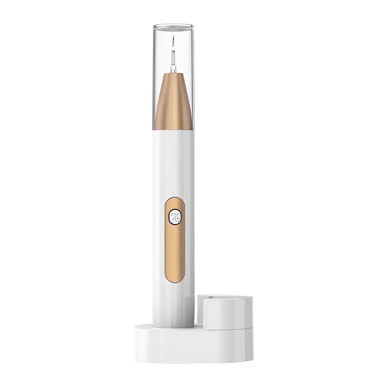 Gold ultrasonic tooth cleaning device for tartar and stain removal at home