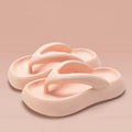Women's solid colour thick-soled flip-flops with bow detail in various colours