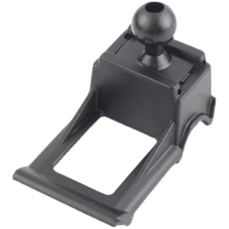 Black snap-on mobile phone bracket for Goodway dashboard with 360 rotation base