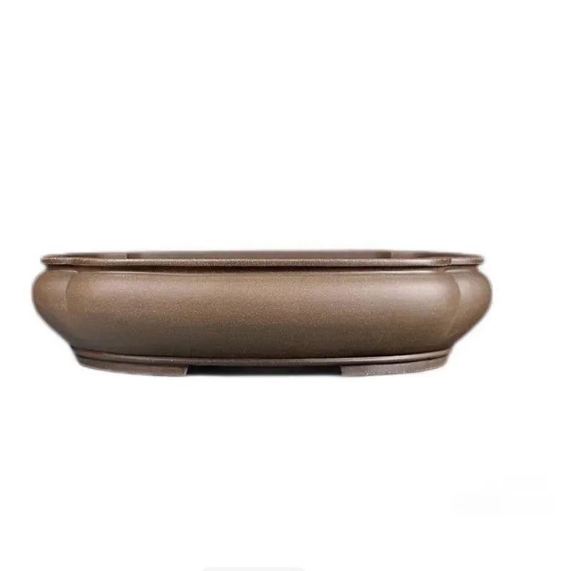 Handmade antique Pukou papaya-shaped purple clay flower pot measuring 46cm