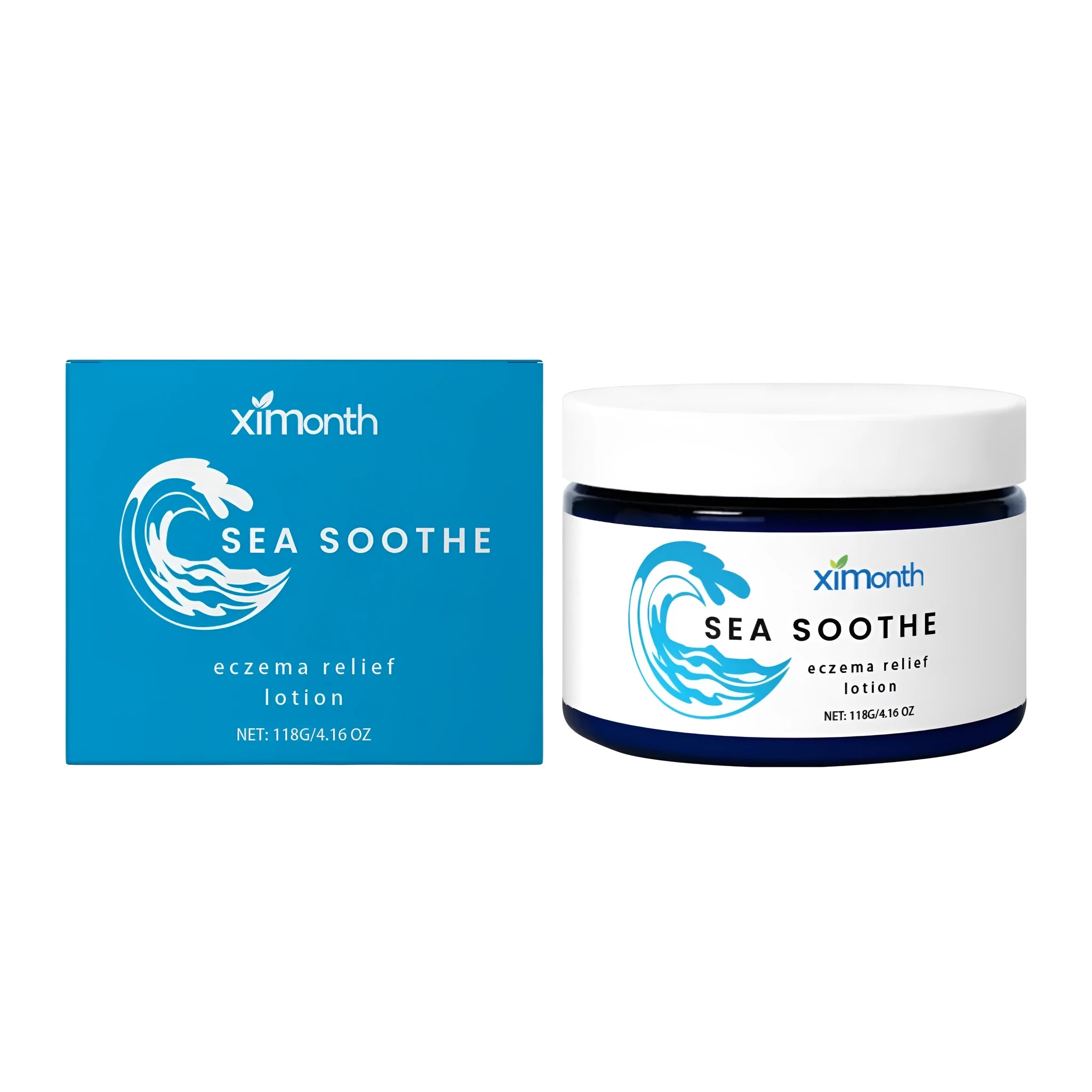 White jar of barrier repair cream with mint and shea butter, 118g