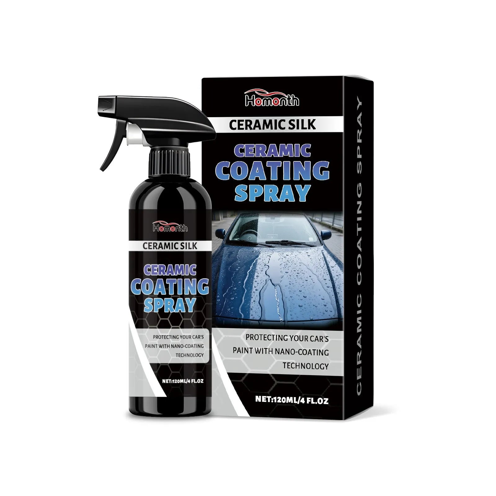 120ml ceramic coating spray bottle for vehicle and boat surface protection