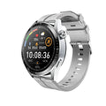 Black GS3 Max smartwatch with silicone strap on a wrist, showing a home screen with health stats.