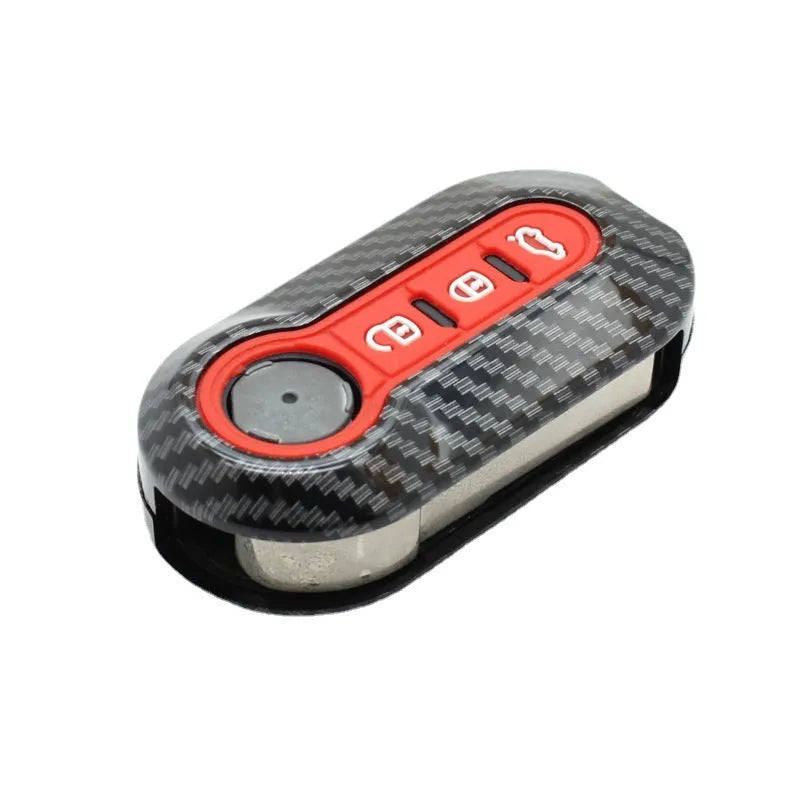 Black ABS plastic key shell case for Fiat 500 Boyue Ottimo Viaggio remote key