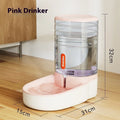Second generation 3.8L automatic pet water fountain feeder in blue, green, grey or pink colours