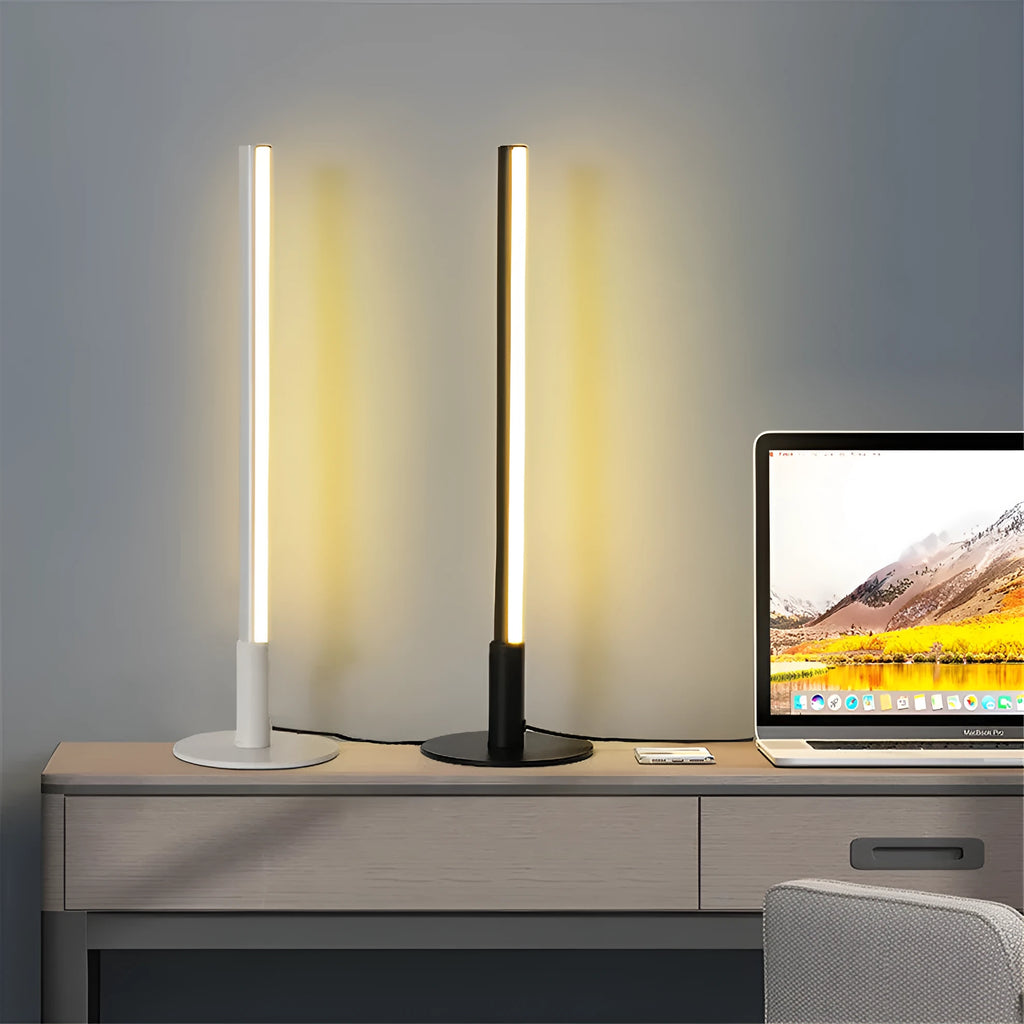 Retro aluminium alloy decorative atmosphere lamp with dimensions 14cm diameter by 48.5cm height