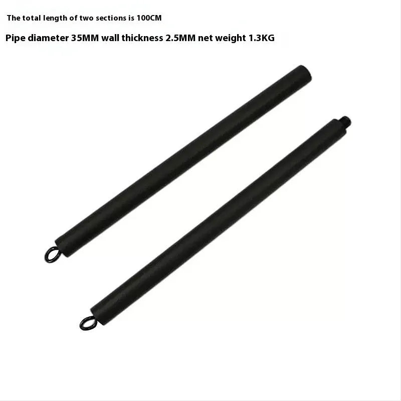 Two-segment push-and-pull rod fitness stick for resistance training exercises