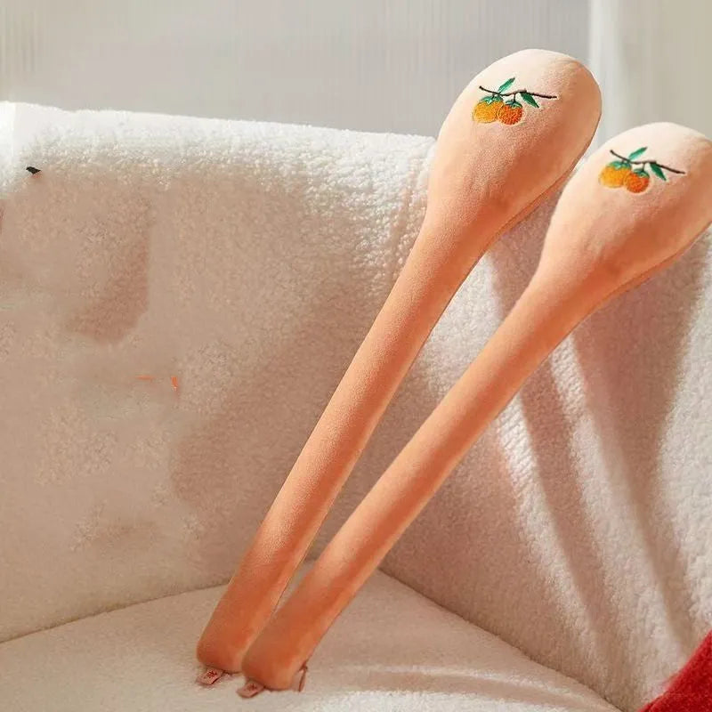 48 cm long zipper style persimmon handheld percussion massage stick for back pounding.