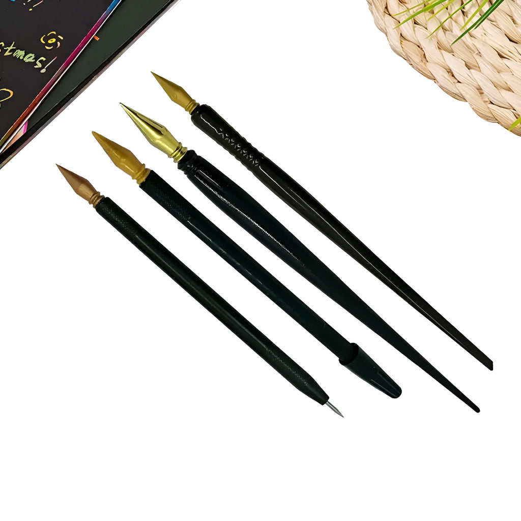 PS plastic scratch art pen for children's drawing and crafting activities.