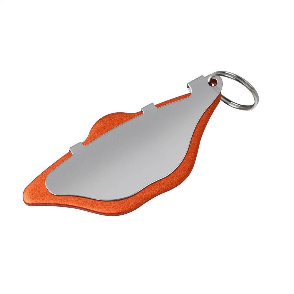 Mountain bike disc brake pads in black or orange with adjustable flap