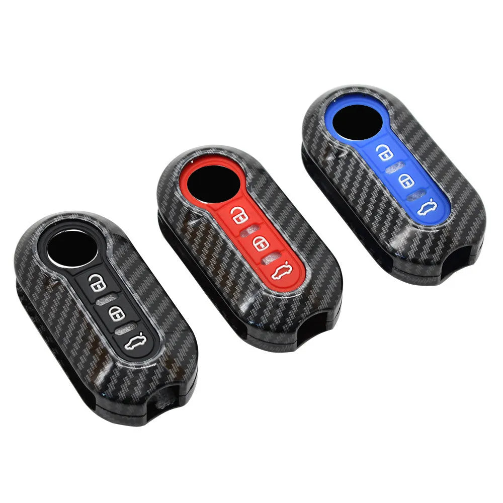 Black ABS plastic key shell case for Fiat 500 Boyue Ottimo Viaggio remote key