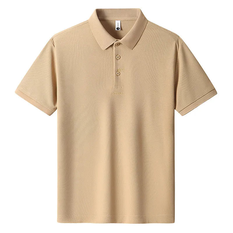 Men's loose fit casual cotton T-shirt with short sleeves and a letter pattern, shown in multiple colours.