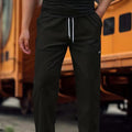 Men's comfortable trousers in polyester fibre available in multiple colours for spring and autumn wear