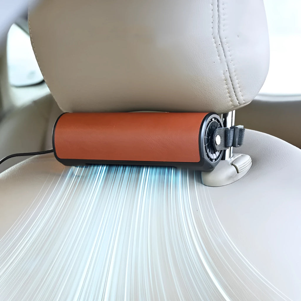 USB power cable for car mounted rear seat fan with 1.5 metre length in black colour