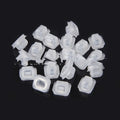 BMW E39 E38 peach wood pattern plastic interior trim fasteners showing 17.3x15.2mm frame