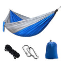 210T nylon double parachute cloth hammock with black King Kong buckles and ropes in camouflage colour