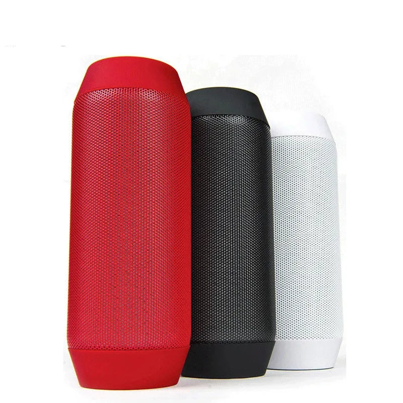 Mini black or white Bluetooth stereo with colourful lights showing 360° sound and compact dimensions
