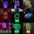 Remote control LED desk lamp with colourful lighting and USB power cable