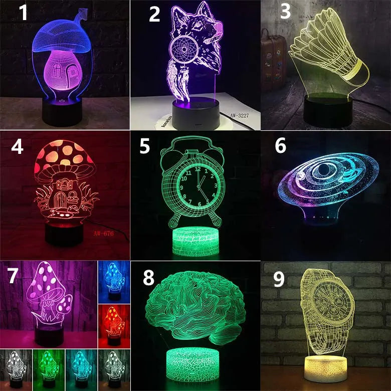Remote control LED desk lamp with colourful lighting and USB power cable