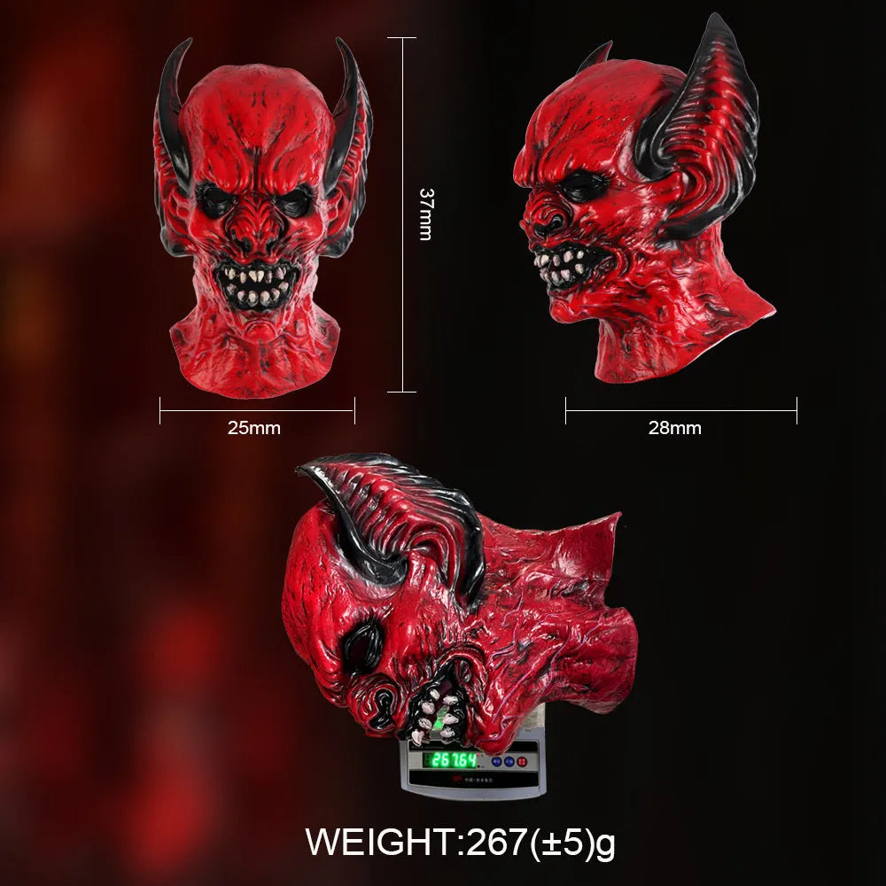 Red RP foam bat design horror mask head cover for Halloween and Christmas costume parties