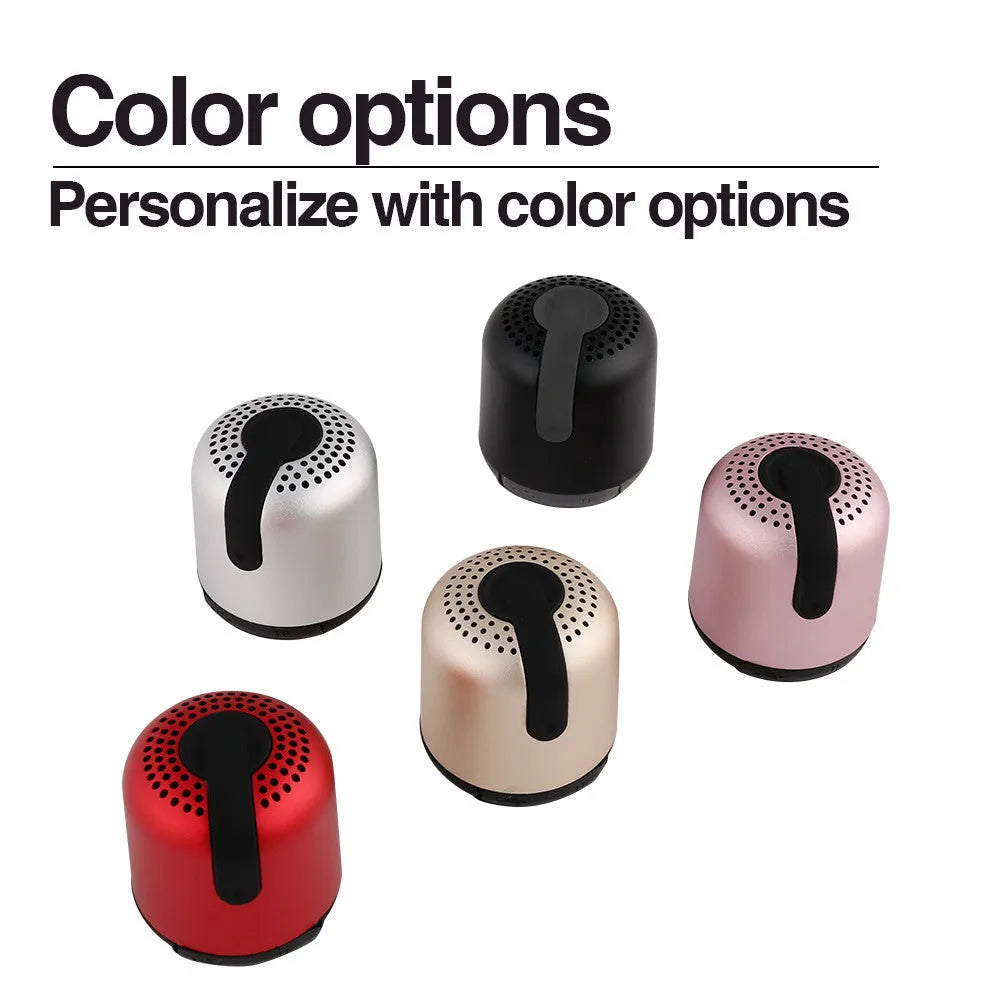 Hieha XQ11 mini waterproof metal Bluetooth speaker in black, gold, pink, red, or silver colour