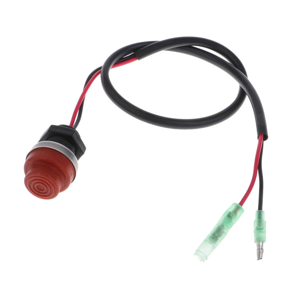 YAMAHA motorboat engine safety stop switch with rope lanyard for emergency engine shut off