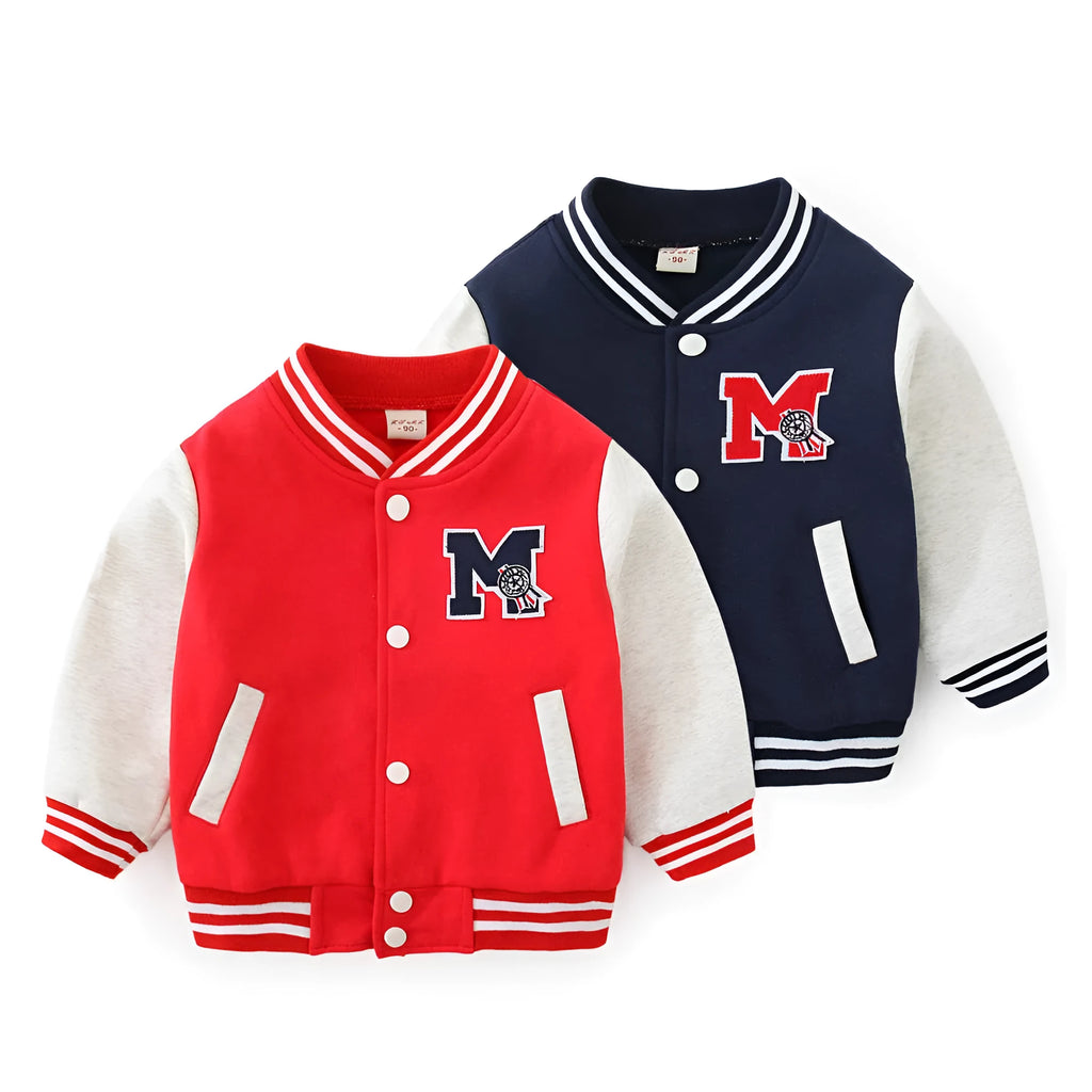 Children's cotton cardigan jacket set with embroidery in two colour options