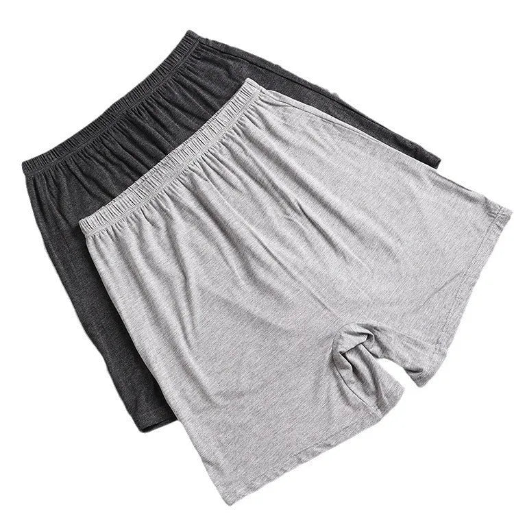 Men's solid colour modal boxer shorts with high waist design on a plain background.