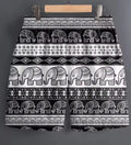 Men's patterned casual shorts in polyester fabric available in sizes from S to 5XL