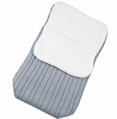 Baby stroller sleeping bag with thick cotton wool filling in envelope design, available in 15 colours including black and beige