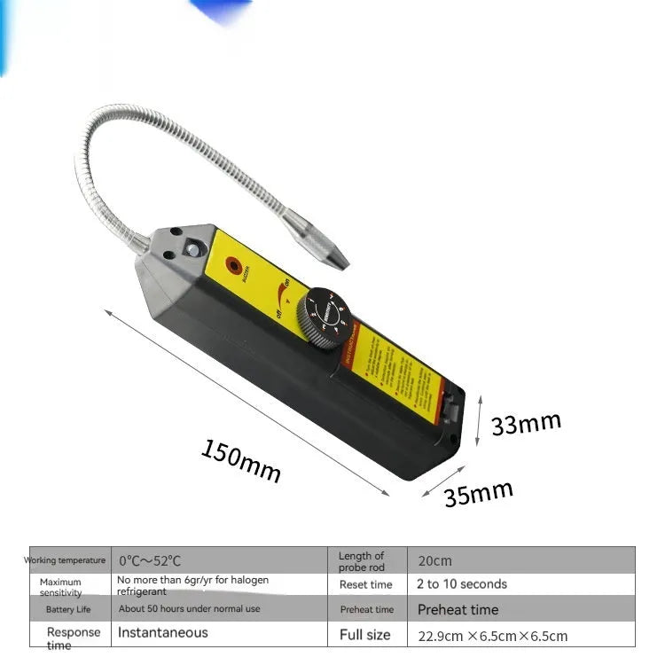 WJL-6000 halogen car leak detector with 20cm probe for refrigerant system testing