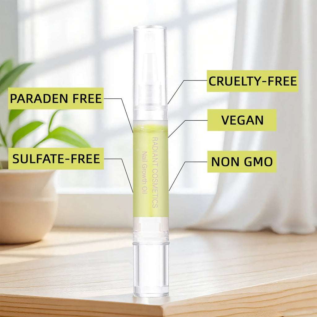 3ml bottle of nail growth oil with moisturising wash-free formula for nail care treatment