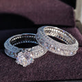 Silver tone solid colour wedding ring for women on a white background size 5 to 10 available