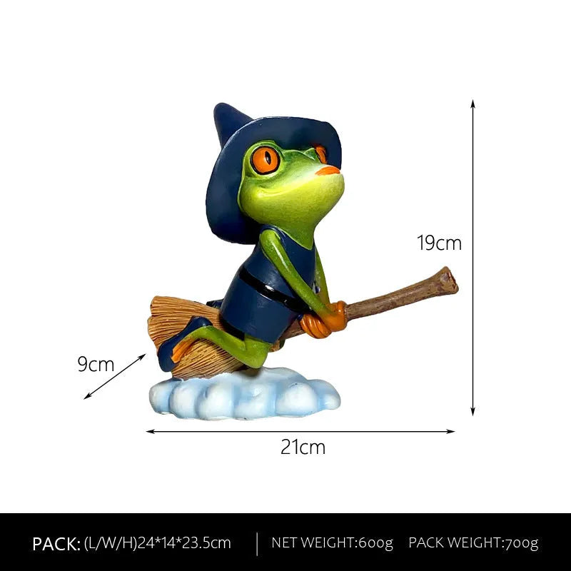 Magic Frog decoration in RDW123 colour, European style micro landscape ornament