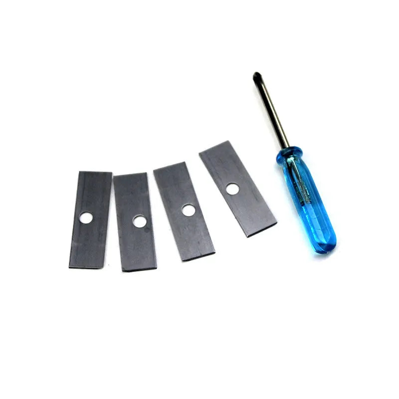 Four-hole geometric plastic pencil sharpener for art sketching with maintenance screwdriver
