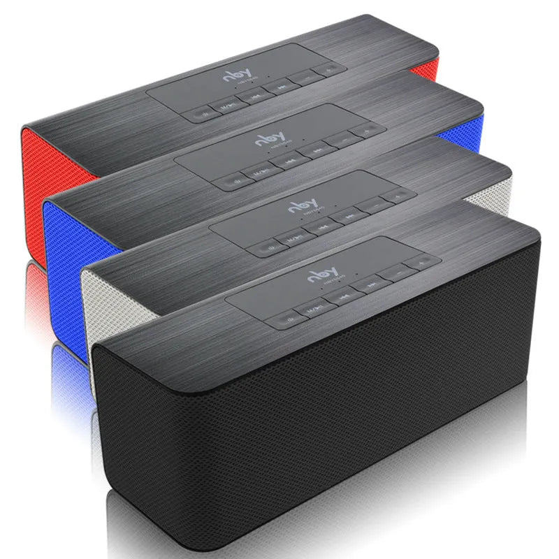 NBY5540 wireless Bluetooth speaker in Black with dual 5W speakers and hands-free microphone