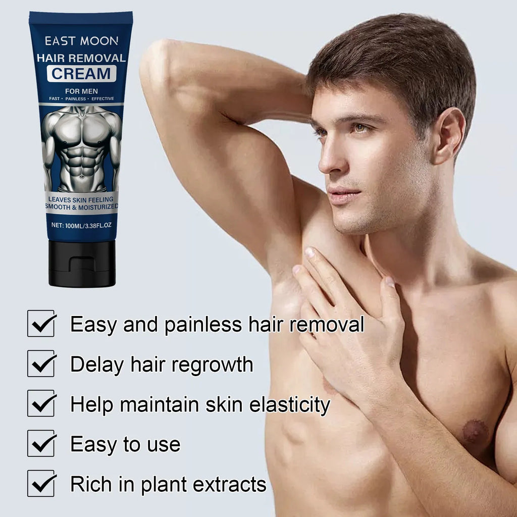 100ml men's hair removal cream for body depilation on lip beard armpit hand leg areas