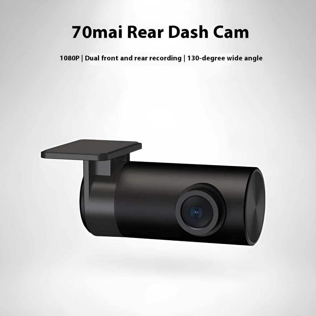 Midrive RC09 compact black rear view parking camera with wide-angle lens for adhesive window mounting