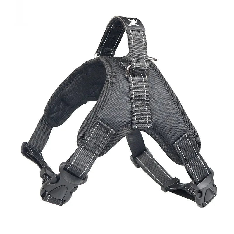 Camouflage Oxford cloth pet saddle chest strap dog vest for outdoor walking training