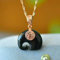 Natural Hetian Jade pendant with copper inlay work in modern minimalist style