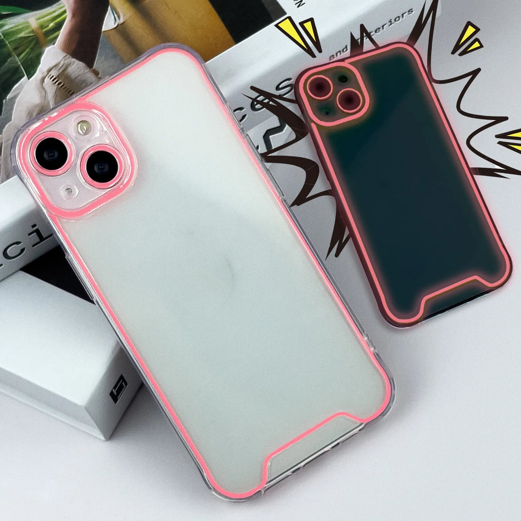 Glow in the dark Christmas phone case for Apple iPhone in soft TPU shell with anti-fall protection