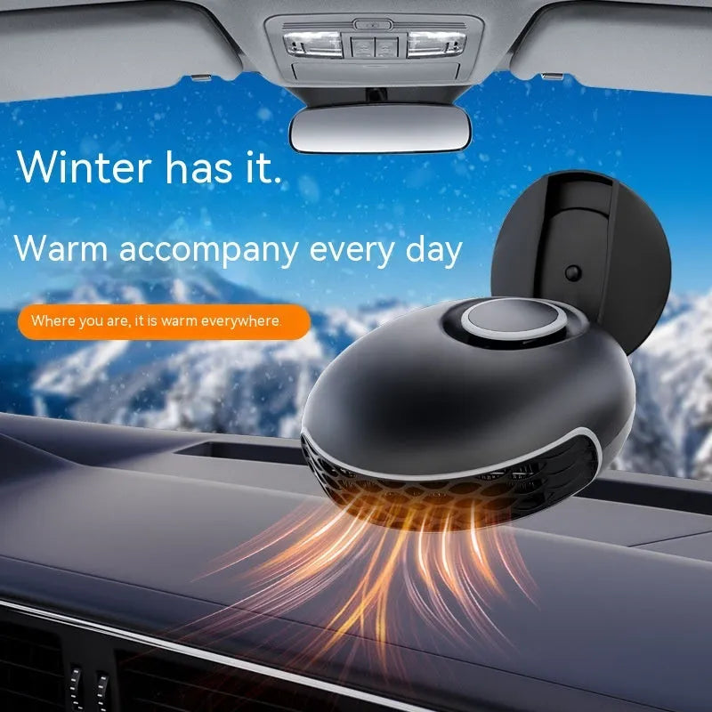 YF-180 black car warm air blower heater with power cable for defrosting and demisting vehicle windows