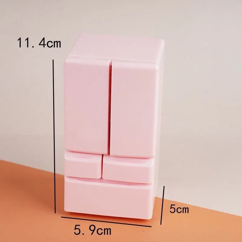 White plastic miniature candy toy model with light feature measuring 11.4cm tall