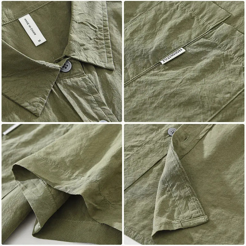 Women's loose lyocell cardigan top in black, green or purple colours with short sleeves