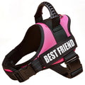 Nylon dog chest brace harness with Velcro closure in size L for large breed walking