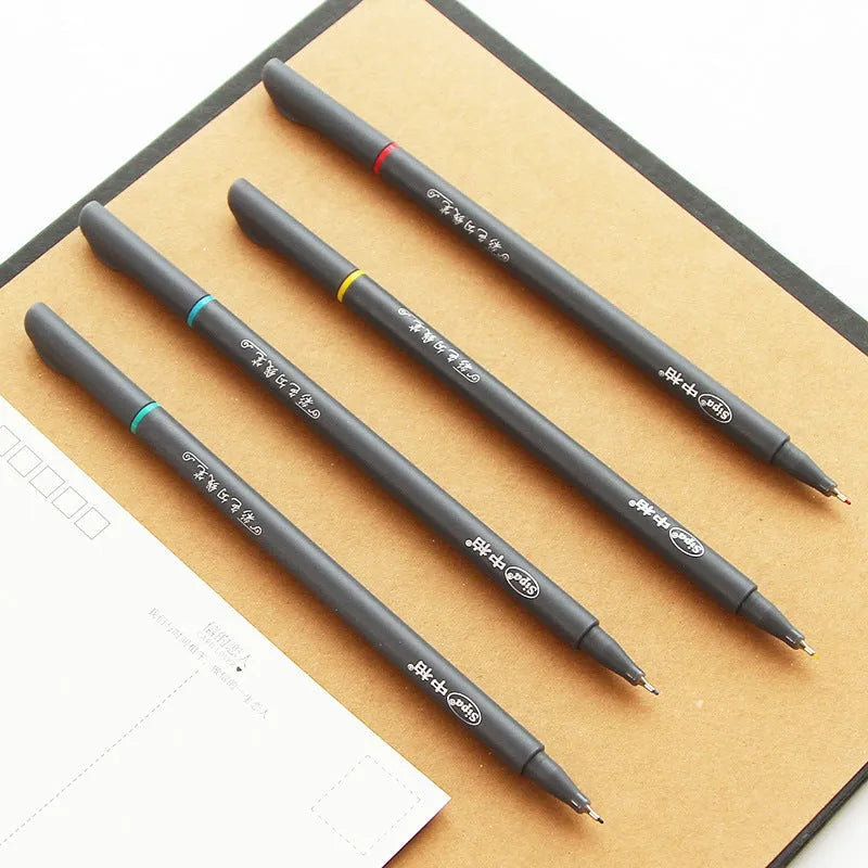 Hook line pen technical drawing tool with 0.38mm tip and syringe colour system