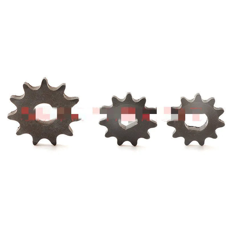 Cast iron non-circular 11-gear for motorcycle 25hT8F chain reduction system replacement